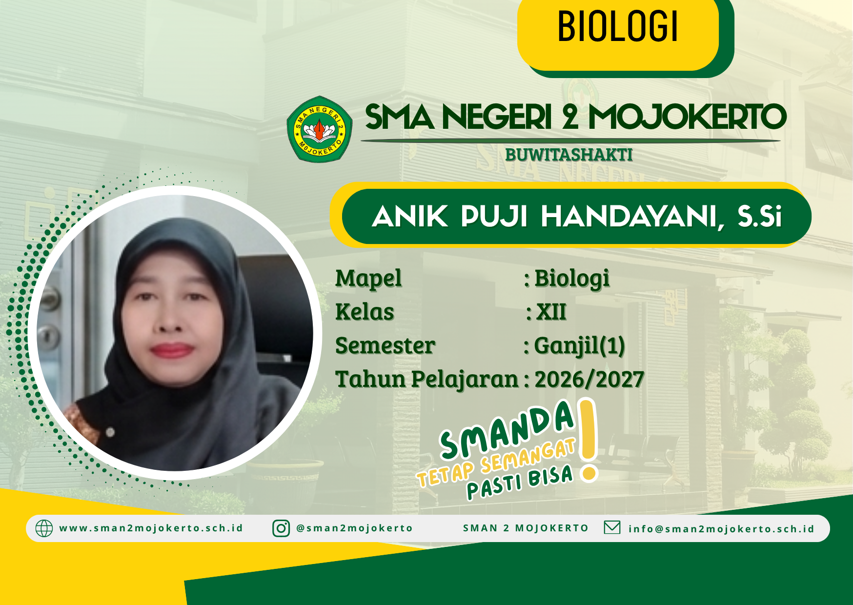 BIOLOGI XII SEMESTER GANJIL 2026 - 2027